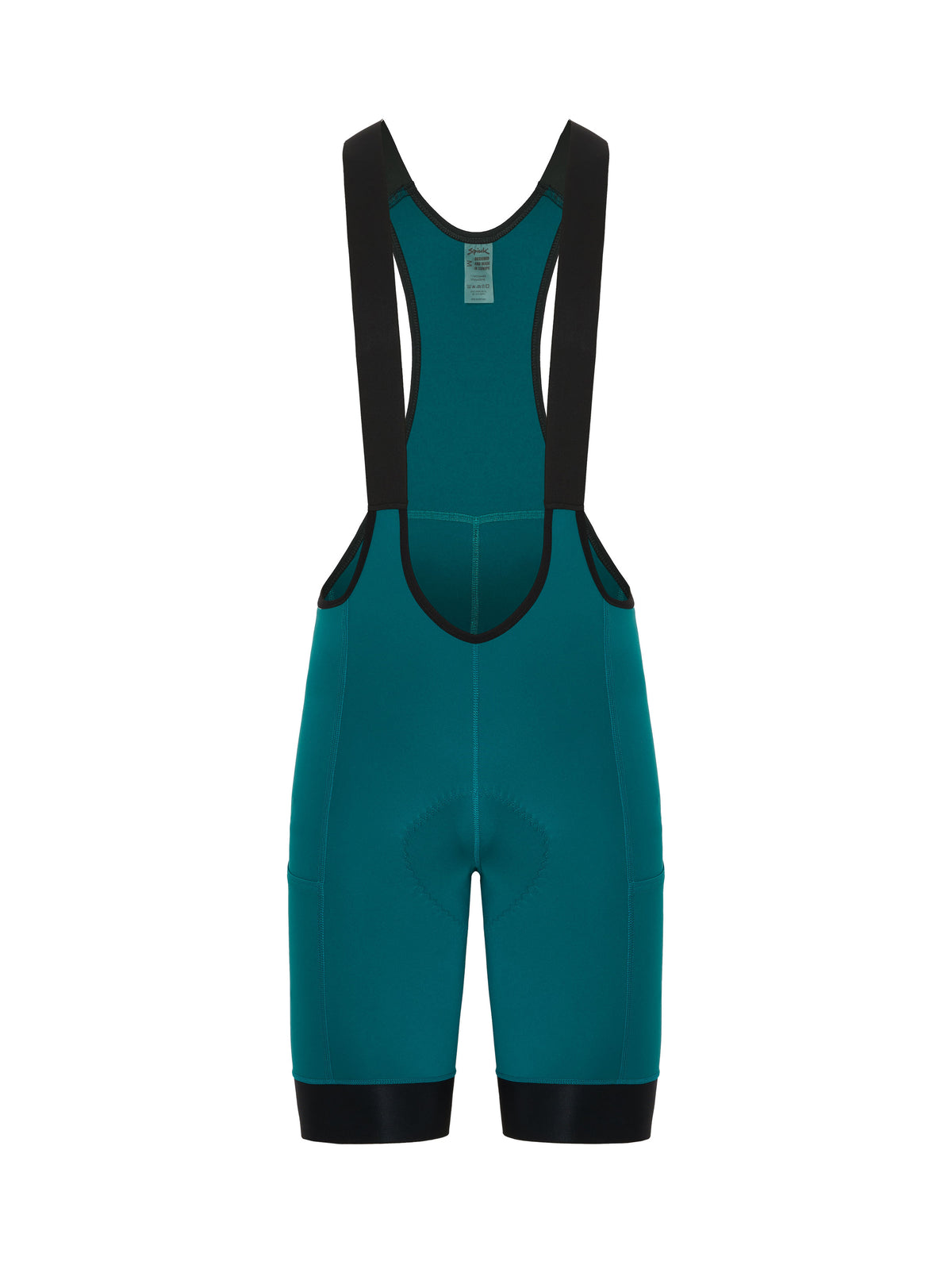 Culotte Spiuk Gravel Cargo con tirantes verde – vista frontal