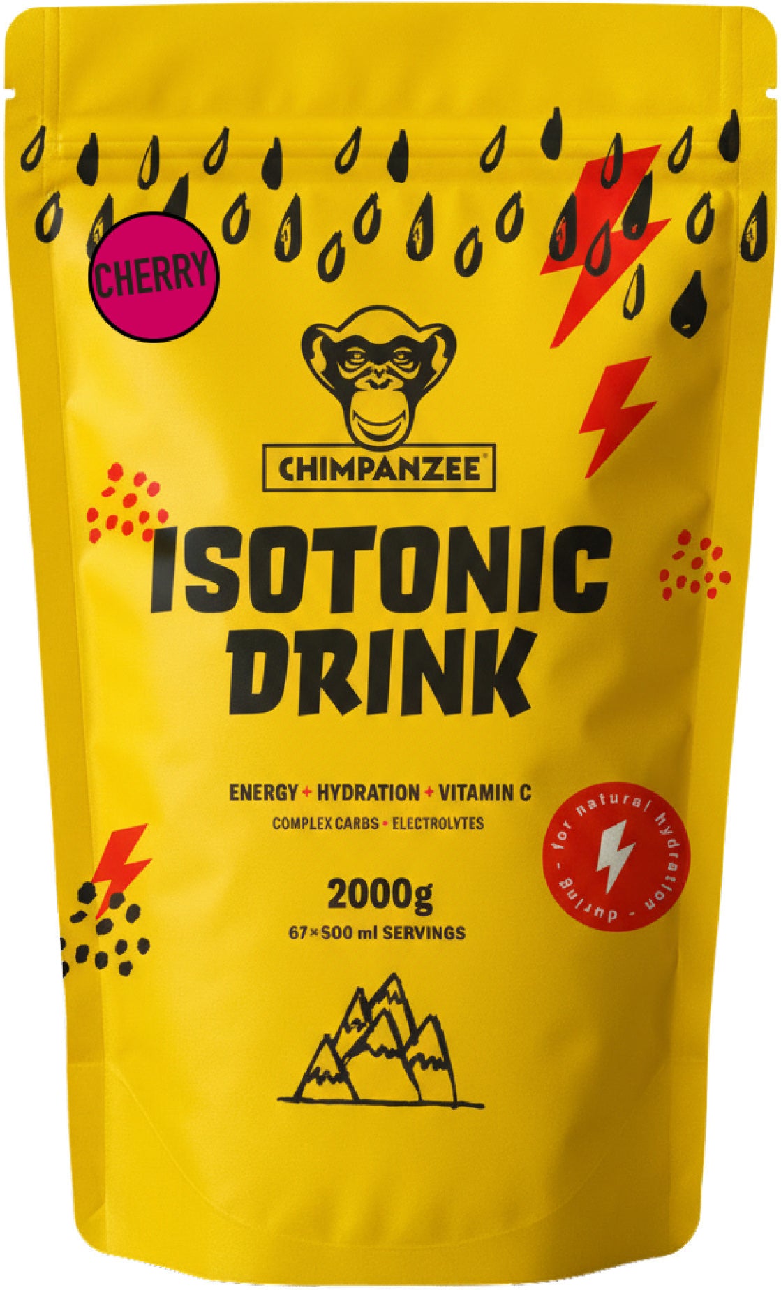 Chimpanzee Iso-Drink Cereza 2kg (67 raciones)