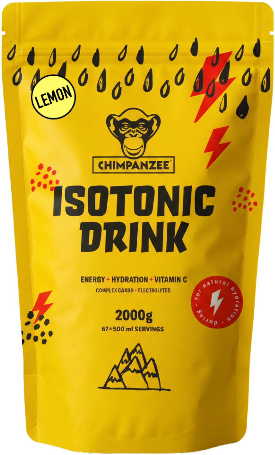 Chimpanzee Iso-Drink Limón 2kg (67 raciones)