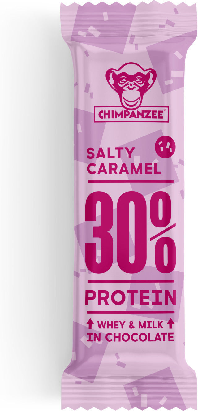 Chimpanzee Barrita Proteica 30% Caramelo Salado 50g (pack de 20)
