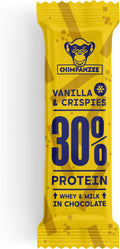 Chimpanzee Barrita Proteica 30% Vainilla y Crispies 50g (pack de 20)