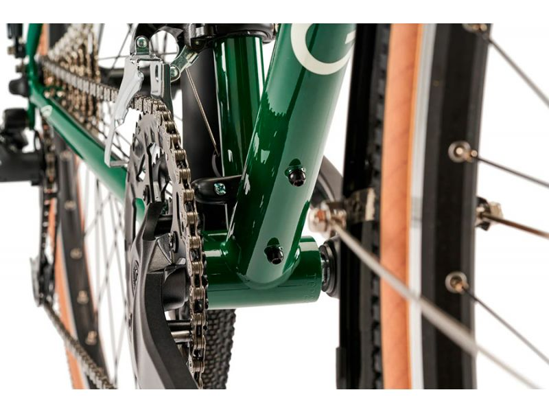 Bicicleta gravel Cinelli Hobootleg Microshift forever green – detalle