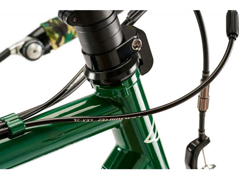 Bicicleta gravel Cinelli Hobootleg Microshift forever green – detalle