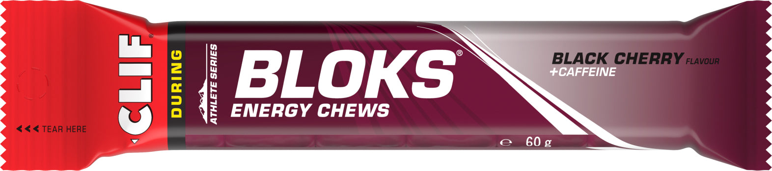 Clif Shot Bloks Cereza Negra con Cafeína 60g (pack de 18)