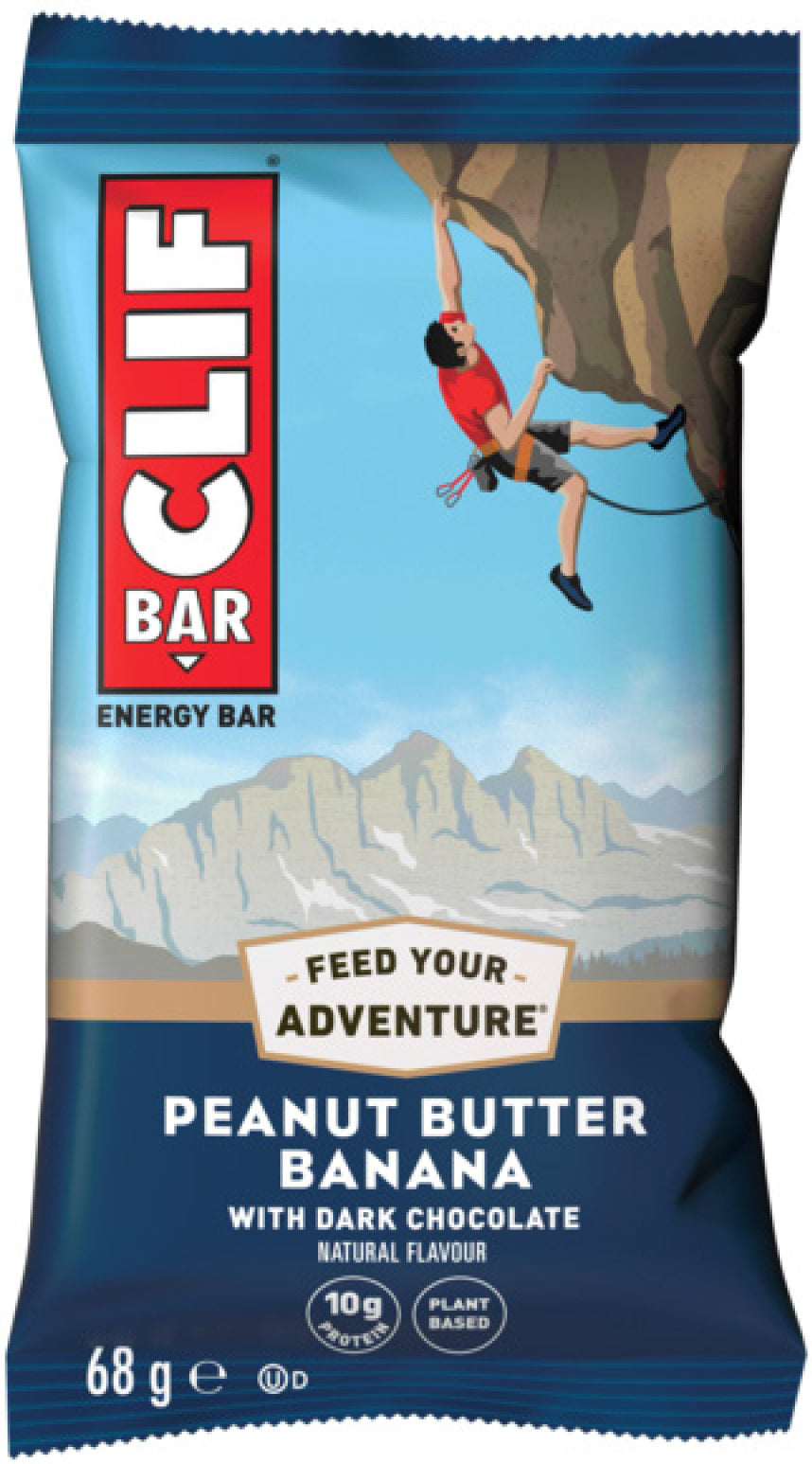 Clif Bar Cacahuete, Plátano y Chocolate Negro 68g (pack de 12)