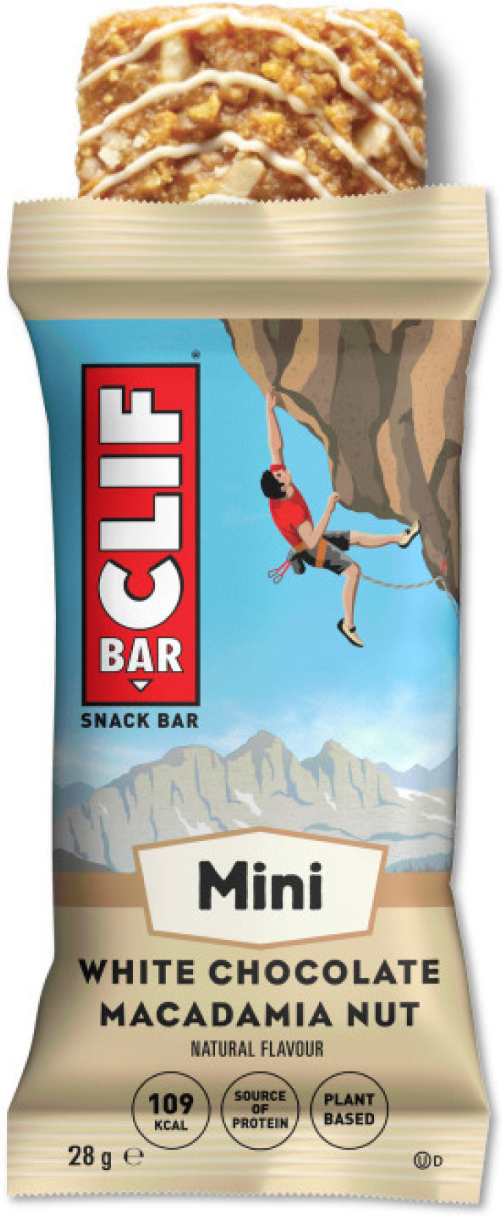 Clif Bar Mini Chocolate Blanco y Macadamia 28g (pack de 10)