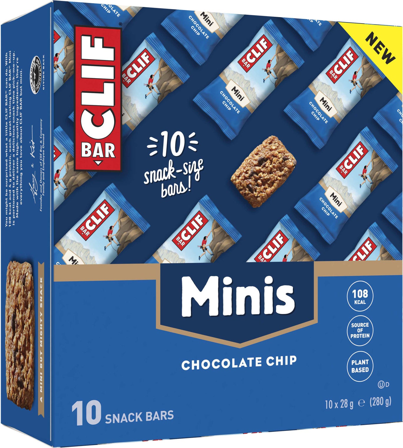 Clif Bar Mini Chocolate Chip 28g (pack de 10)