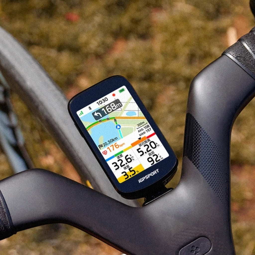 Ciclocomputador GPS iGPSPORT BSC500 negro – vista frontal