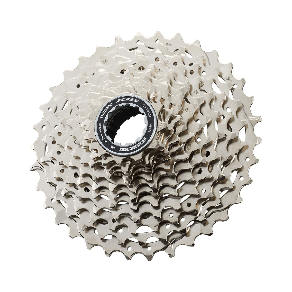 Cassette Shimano 105 CS-R7101-12 detalle