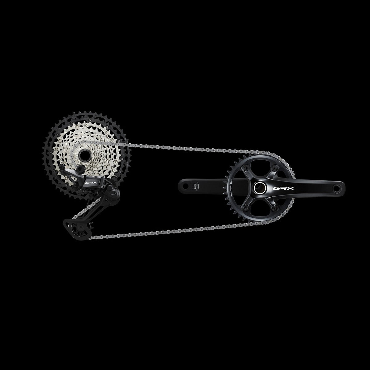 Bielas Shimano GRX FC-RX820-1 detalle del plato