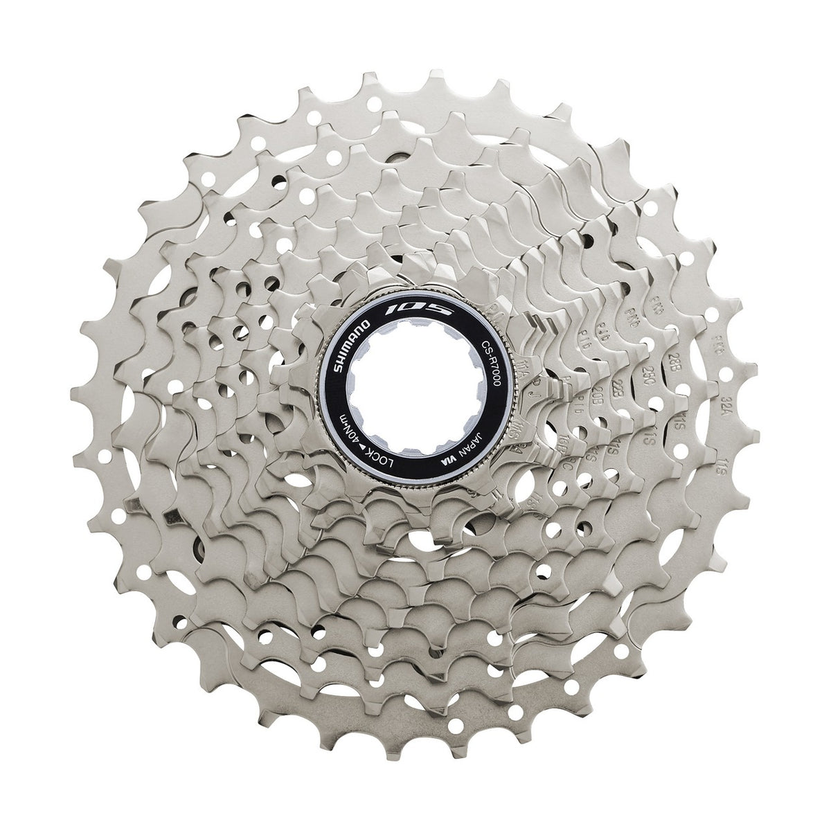 Cassette Shimano 105 CS-R7000 detalle
