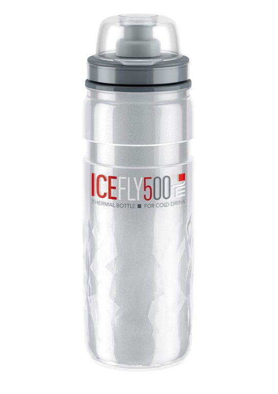 Bidón térmico Elite Ice Fly 500 ml transparente – vista frontal