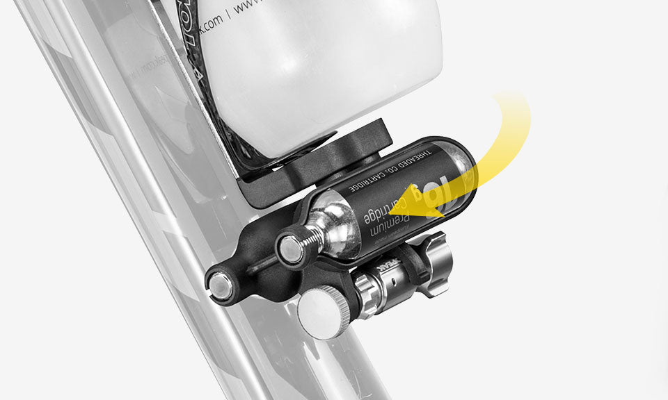 Kit de CO2 Topeak Ninja CO2 negro – detalle del cierre