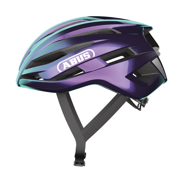 Casco ABUS StormChaser ACE púrpura tornasolado – vista lateral