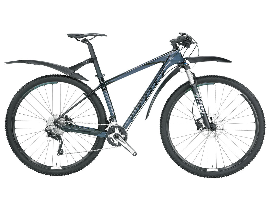 Guardabarros delantero Topeak DeFender FX 279er negro – juego FX/RX montado en la bici