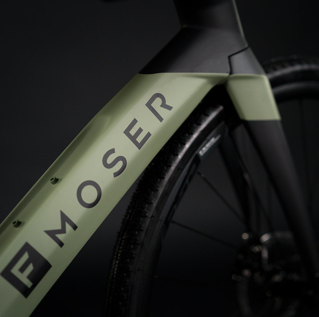 Bicicleta eléctrica gravel F Moser Gravel Rival – vista lateral