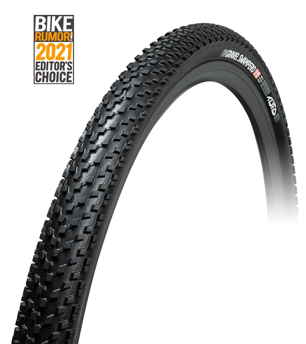 Tufo Gravel Swampero (TLR 375 TPI) negro – vista lateral