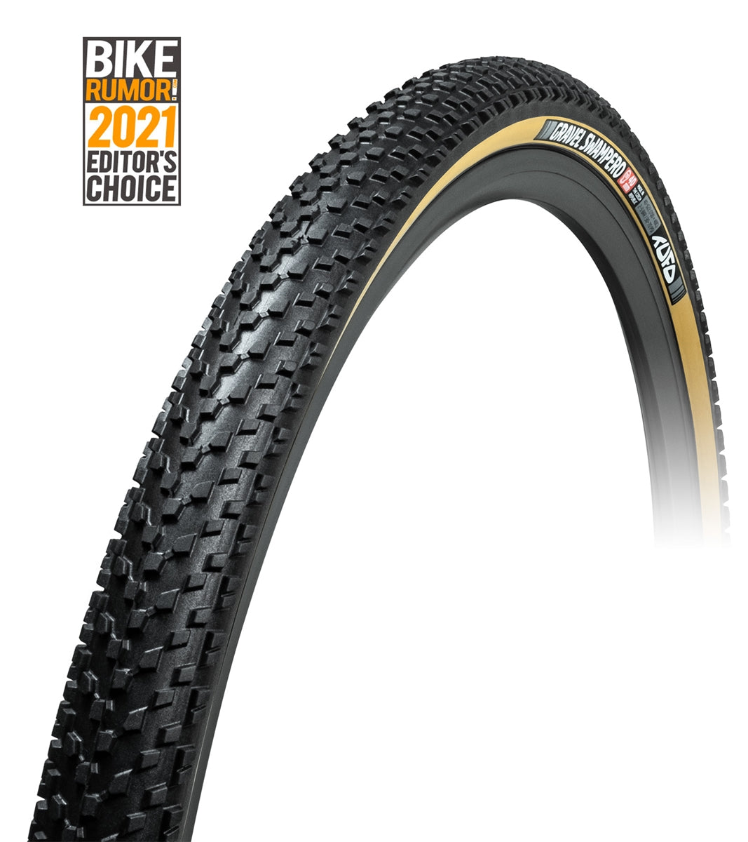 Tufo Gravel Swampero (TLR 375 TPI) negro / skinwall – vista lateral