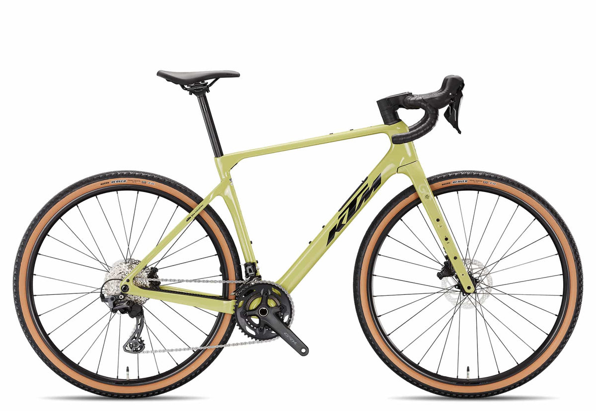 Bicicleta gravel KTM Gravelator Pro 2x 2026 keen green – vista lateral