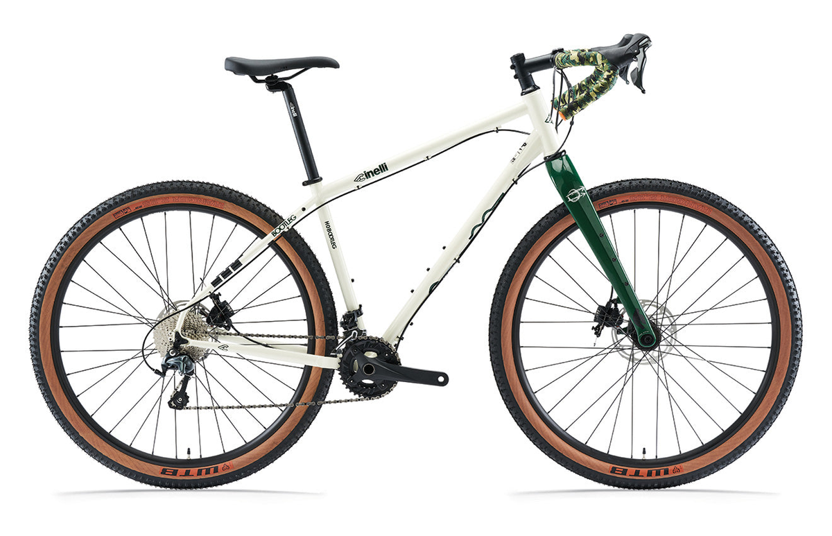 Bicicleta gravel Cinelli Hobootleg Geo GRX 2x10 forever white – vista lateral