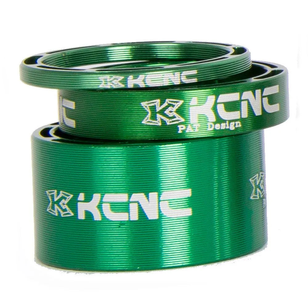 Espaciadores de dirección KCNC Hollow pack de 3 verde