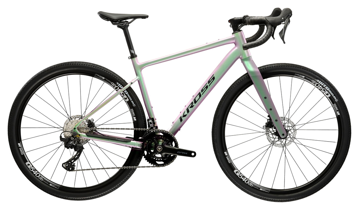 Bicicleta gravel Kross Esker 6.0 2026 green black – vista lateral