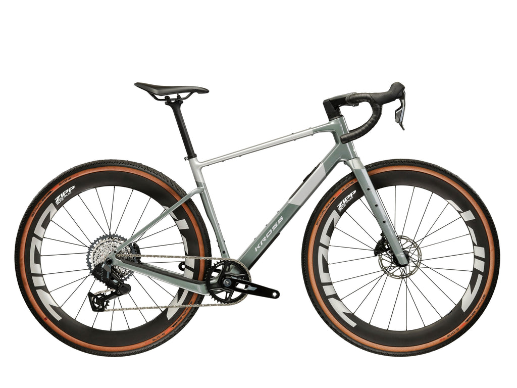 Bicicleta gravel Kross Esker ADV 3.0 2026 grey silver – vista lateral