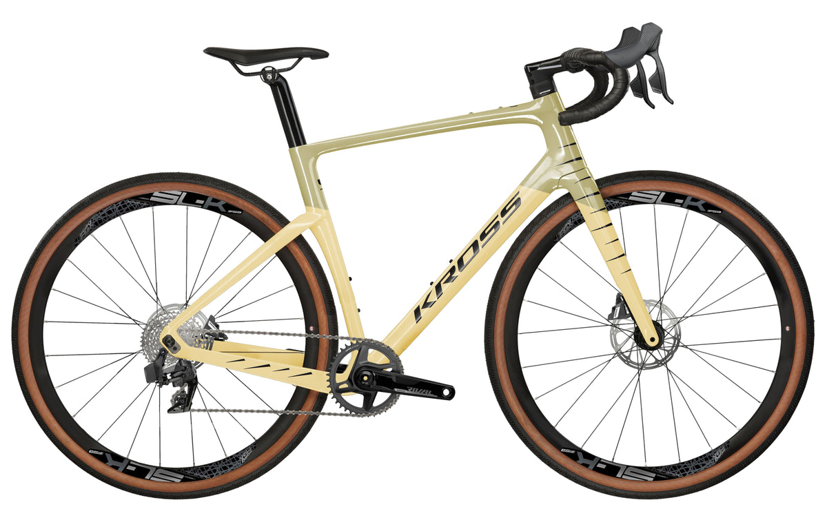 Bicicleta gravel Kross Esker RS 3.0 2024 brown green – vista lateral
