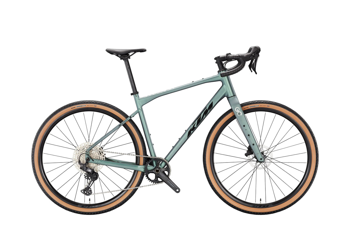 Bicicleta gravel KTM Gravelator 15 2026 bright teal matt – vista lateral