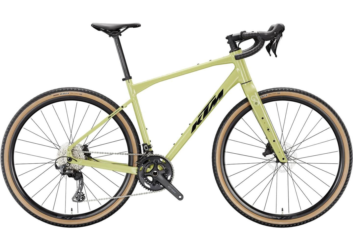 Bicicleta gravel KTM Gravelator 10 2026 keen green – vista lateral