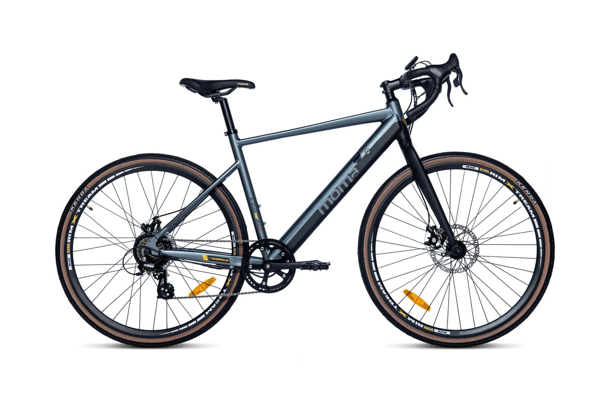 Bicicleta eléctrica gravel Moma Bikes E-Gravel 28 Pro – vista lateral
