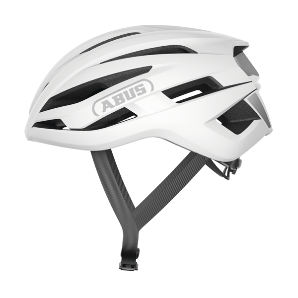 Casco ABUS StormChaser ACE blanco – vista lateral