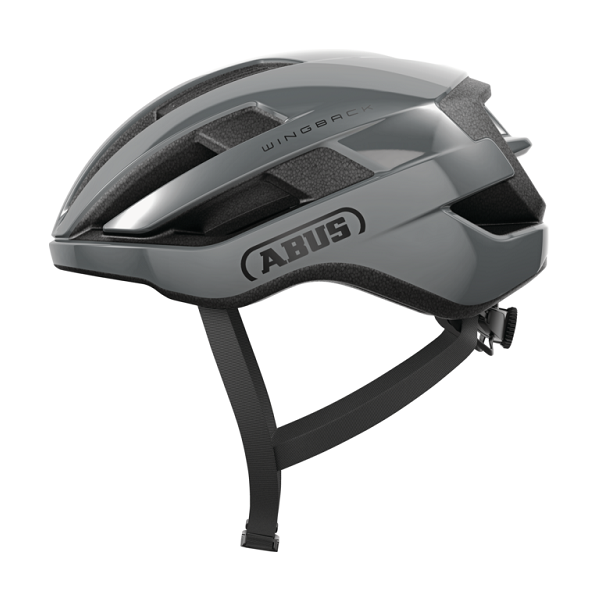 Casco ABUS WingBack gris – vista lateral