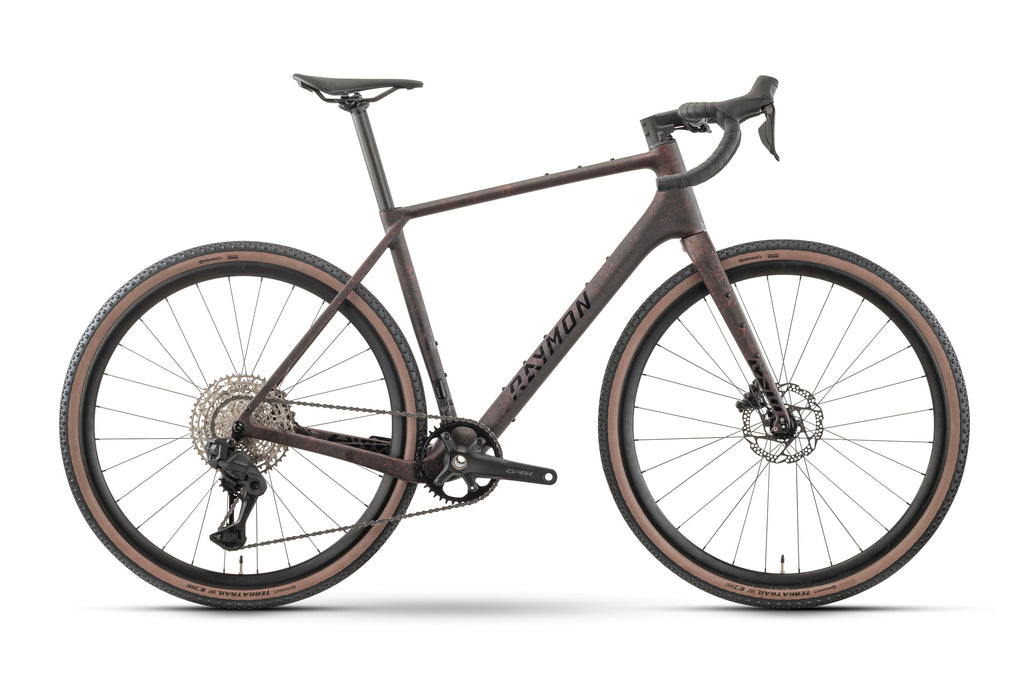 Bicicleta gravel Raymon Soreno Pro 2027 black stone – vista lateral