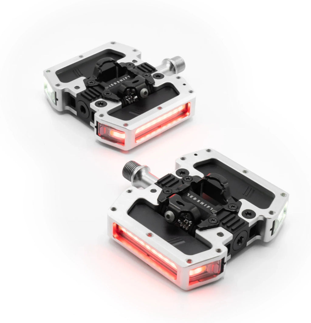 Redshift Pedales Arclight PRO SPD con Módulos de Luz plata