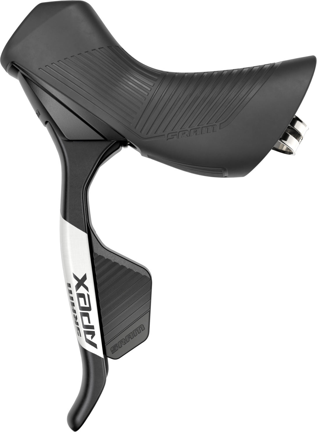 Manetas SRAM Apex AXS con freno hidráulico Flat Mount negro – vista lateral