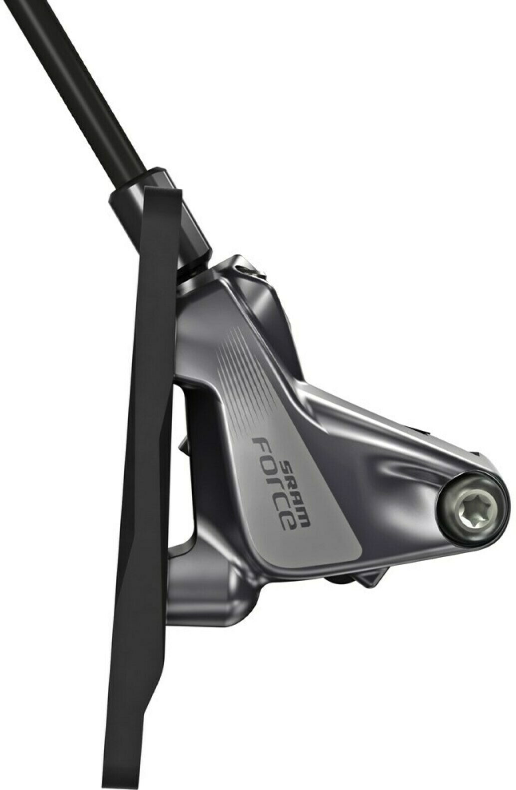 Maneta y freno hidráulico SRAM Force 1 con mando de tija telescópica negro – vista lateral