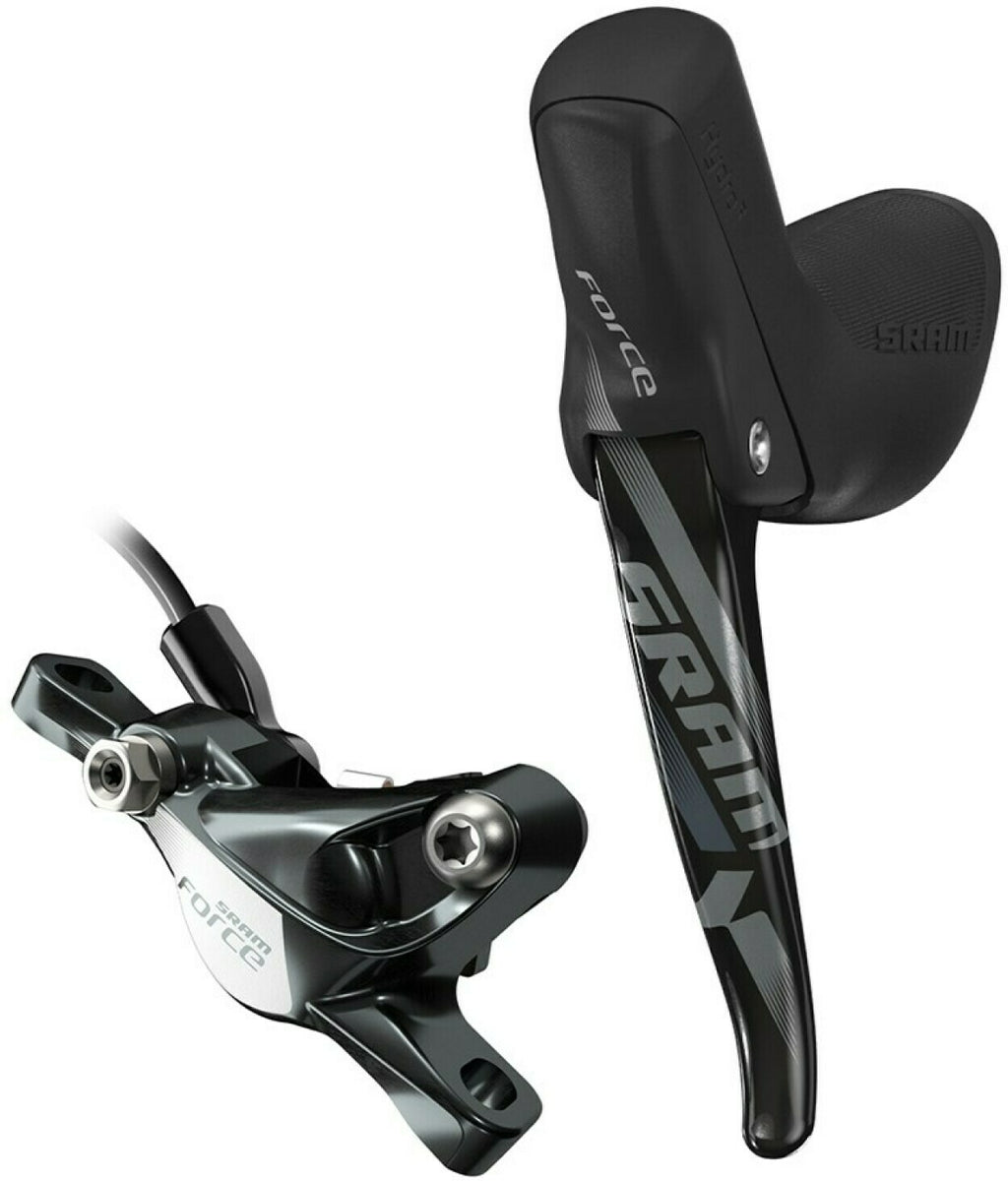 Maneta y freno hidráulico SRAM Force 1 con mando de tija telescópica negro – vista trasera