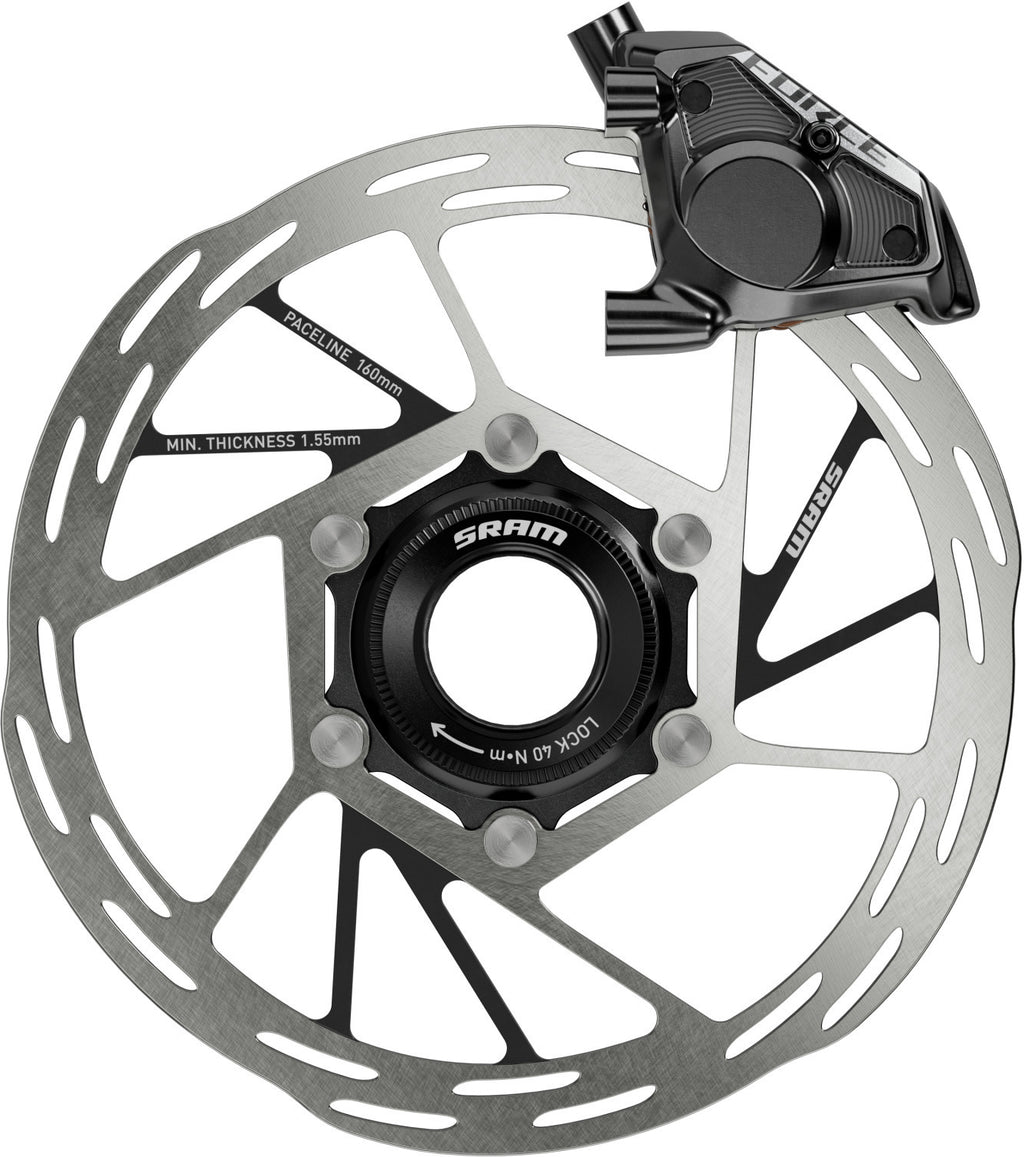 Manetas SRAM Force AXS E1 con freno hidráulico Flat Mount negro – vista lateral