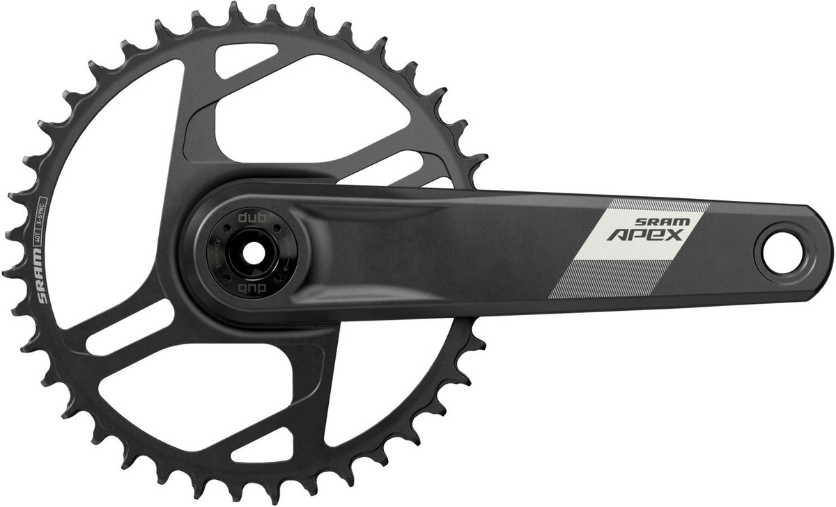 Bielas SRAM Apex 1 Wide 12v negro – vista lateral