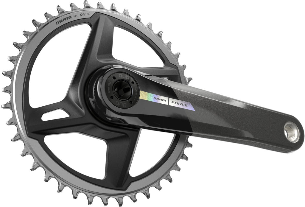 Bielas SRAM Force AXS Wide Iridescent DUB tornasolado – vista principal