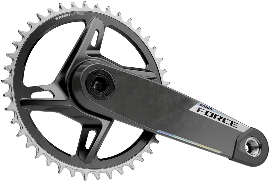 Bielas SRAM Force XPLR E1 1x 42T DUB Wide negro – vista lateral