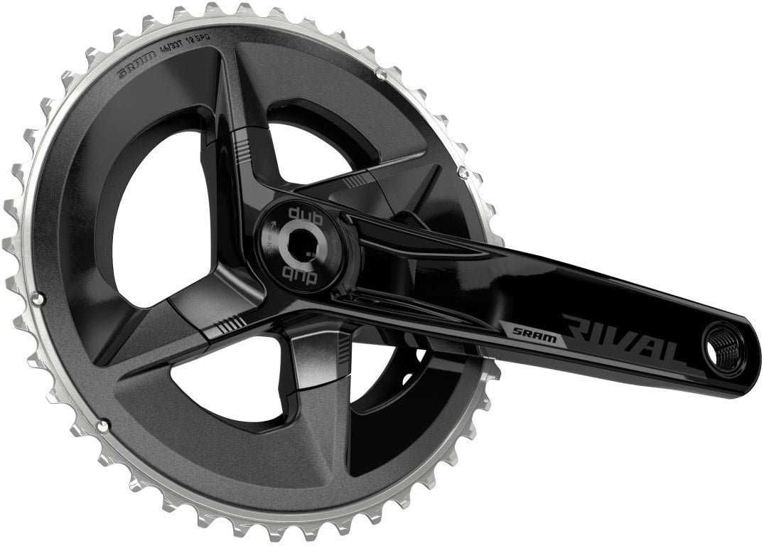 Bielas SRAM Rival AXS 48-35T DUB negro – vista lateral