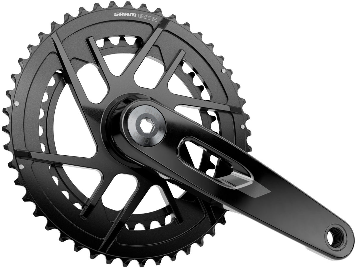 Bielas SRAM Rival AXS E1 2x12 DUB negro – vista lateral