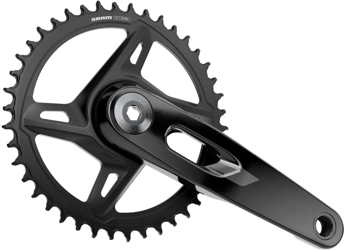 Bielas SRAM Rival XPLR E1 1x 42T DUB Wide negro – vista lateral