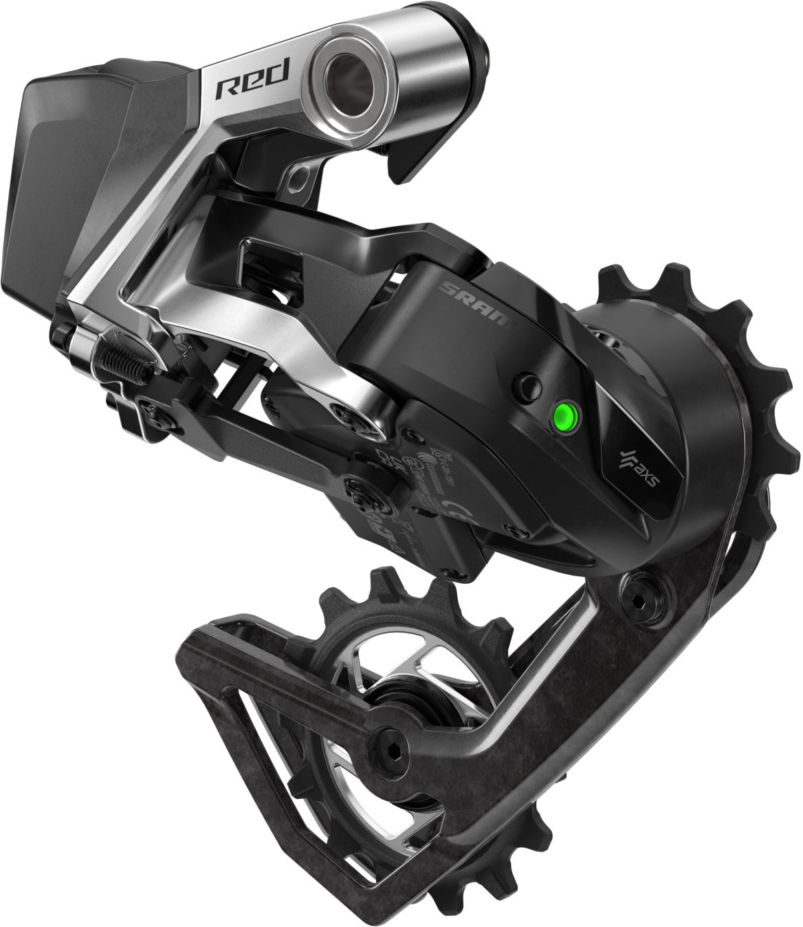 Cambio trasero SRAM RED AXS MY25 12v, max. 36T (sin batería) negro – vista lateral