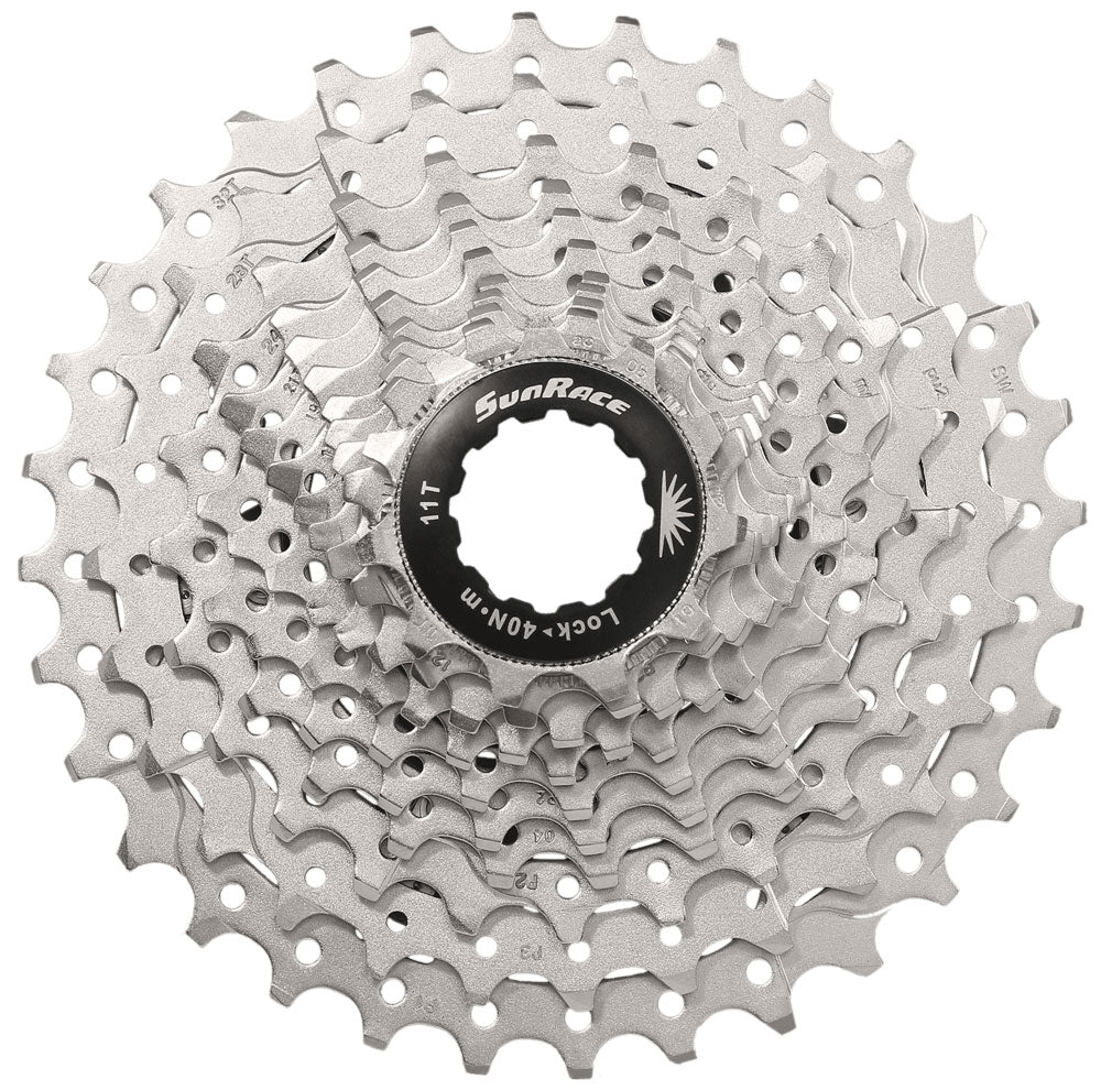 Cassette SunRace CSRS3 11-28 11 velocidades plateado – Vista general (tienda)