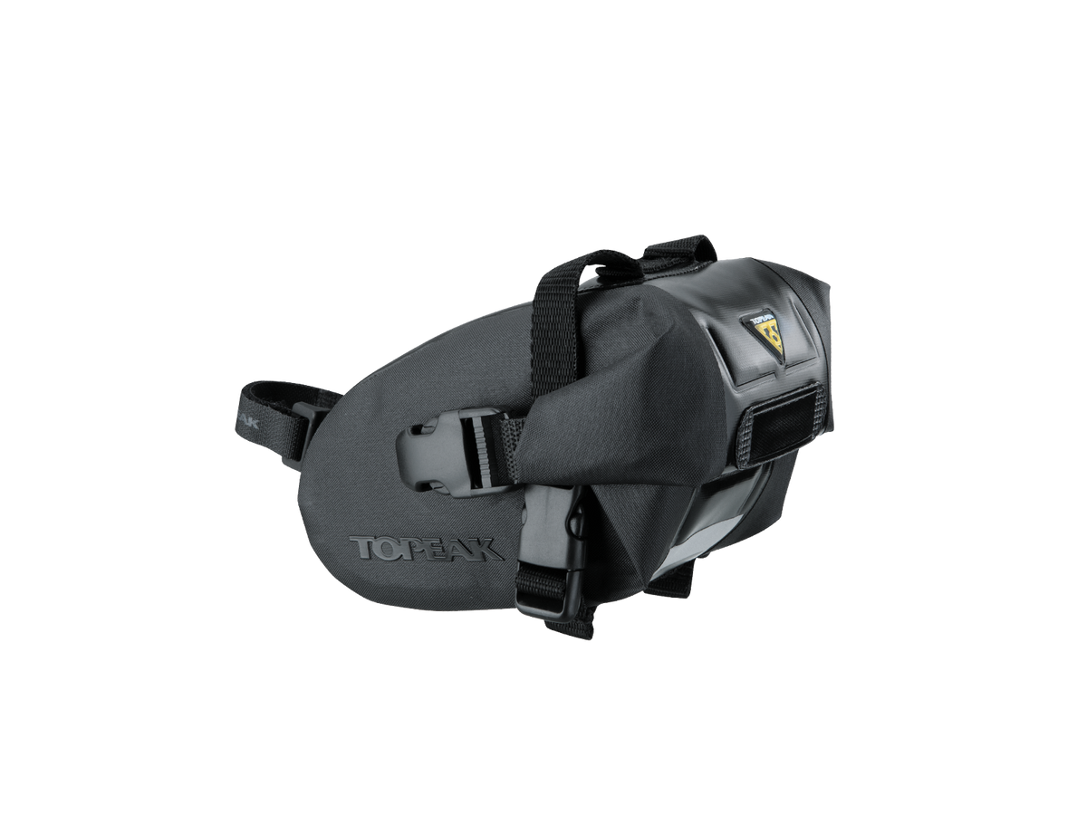 Bolsa de sillín estanca Topeak Wedge DryBag negro – vista principal (talla pequeña)