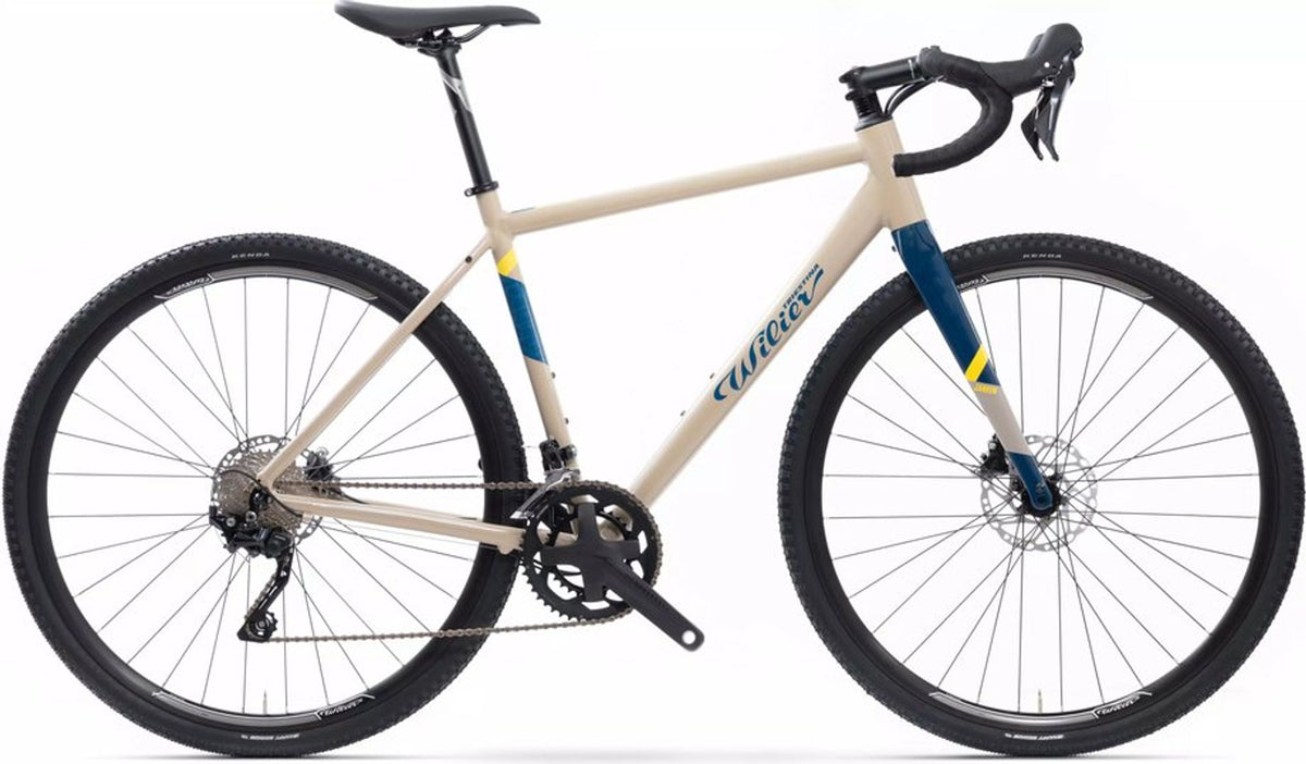 Bicicleta gravel Wilier Jareen GRX 2x10 2025 sand blue yellow – vista lateral